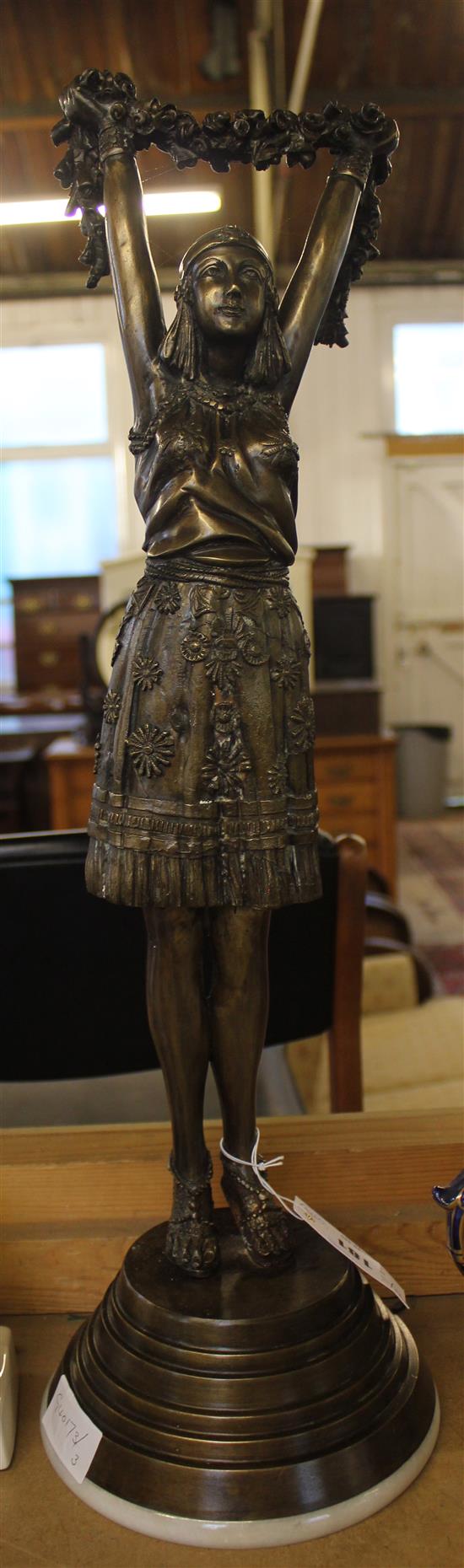 Bronze of a 1930s dancer